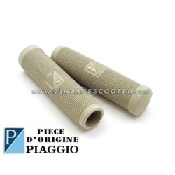 Revetements de poignées sans collerette gris-beige Origine Piaggio ACMA 1950-58